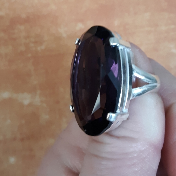 New Amethyst 925 Silver Ring. - Picture 5 of 7